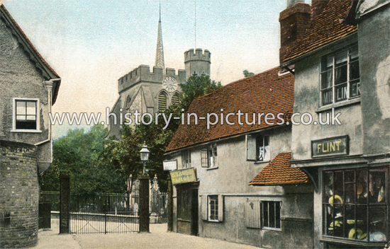 Church Gate, Hitchin, Hertfordshire. c.1910